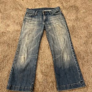 7 For All Mankind low waisted flare jeans